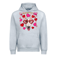 Heather Grey Valentine's day  bull terrier Urban Hoodie - RanaPortraitStore