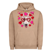 Pigment Burro Valentine's day  bull terrier Urban Hoodie - RanaPortraitStore