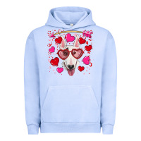 Pigment Grape Ice Valentine's day  bull terrier Urban Hoodie - RanaPortraitStore