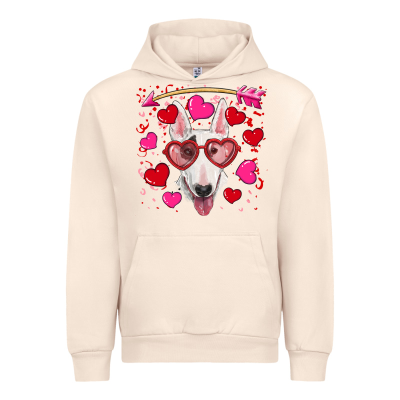 Valentine's Day  Bull Terrier Urban Hoodie by RanaPortraitStore | Teevron