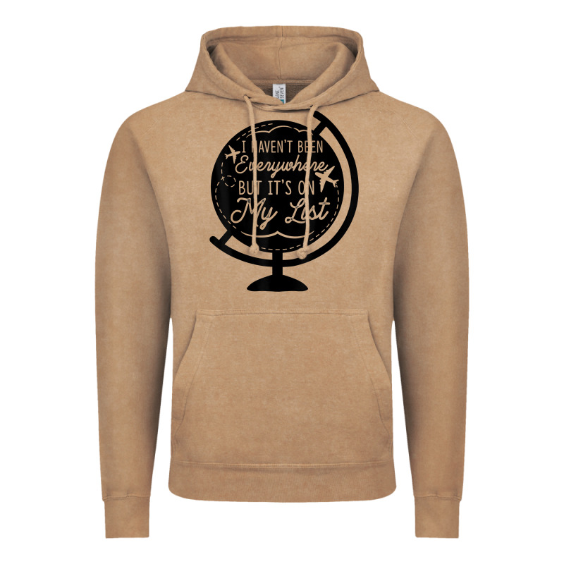 I Haven't Been Everywhere But It's On My List Travel T Shirt Vintage Hoodie by baoMotion | Teevron