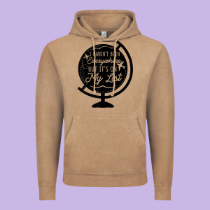 I Haven't Been Everywhere But It's On My List Travel T Shirt Vintage Hoodie Designed By Baomotion
