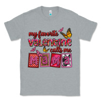 Heather Grey my favorite valentine calls me mama Classic Tee - OliviaCreatesArt