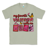 Matcha my favorite valentine calls me mama Classic Tee - OliviaCreatesArt