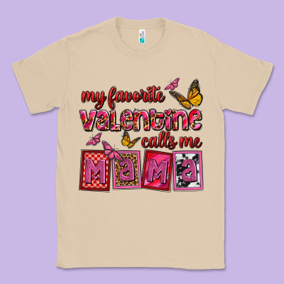 My Favorite Valentine Calls Me Mama Classic Tee Designed By Oliviacreatesart