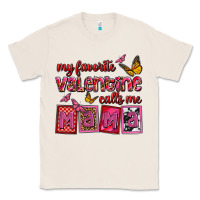 Natural my favorite valentine calls me mama Classic Tee - OliviaCreatesArt