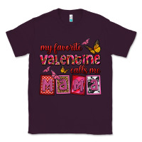 Plum my favorite valentine calls me mama Classic Tee - OliviaCreatesArt