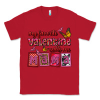 Red my favorite valentine calls me mama Classic Tee - OliviaCreatesArt