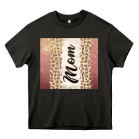 Asphalt Rose gold mom leopard glitter Heavy Core Tee - CowGirlArtShop