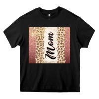 Black Rose gold mom leopard glitter Heavy Core Tee - CowGirlArtShop