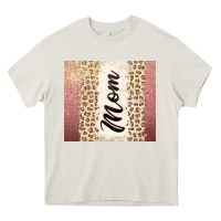 Cream Rose gold mom leopard glitter Heavy Core Tee - CowGirlArtShop