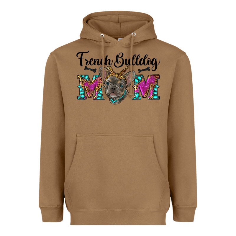 French Bulldog Mom Heavyweight Hoodie by RanaPortraitStore | Teevron