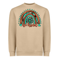 Mushroom be kind western turquoise rainbow Heavyweight Sweatshirt - JahusDesignShop