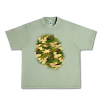 Oil Green camouflage patch 3 Urban Heavy Tee - BundleAndBundleShop