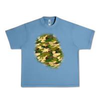 Pebble Blue camouflage patch 3 Urban Heavy Tee - BundleAndBundleShop