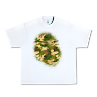White camouflage patch 3 Urban Heavy Tee - BundleAndBundleShop