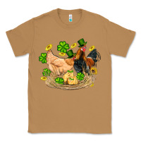 Toasted Coconut st patricks day farm chicken rooster chick  shamrock gold Classic Tee - Artiststas
