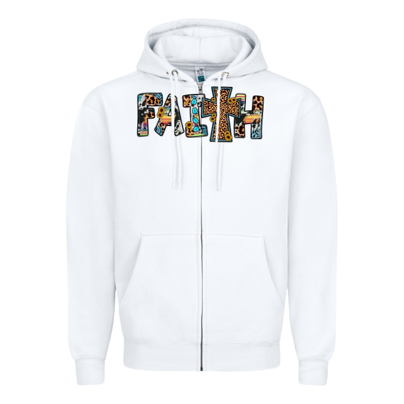 Faith Cross Zipper Hoodie by JahusDesignShop | Teevron