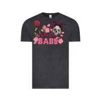 Vintage Black Valentine Babe Valentine's Day Skull Vintage Tee - FaDigitalArtStudio