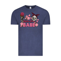 Vintage Denim Valentine Babe Valentine's Day Skull Vintage Tee - FaDigitalArtStudio