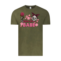 Vintage Olive Valentine Babe Valentine's Day Skull Vintage Tee - FaDigitalArtStudio