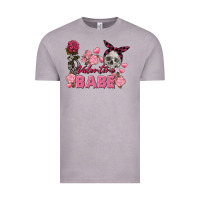 Vintage Zinc Valentine Babe Valentine's Day Skull Vintage Tee - FaDigitalArtStudio
