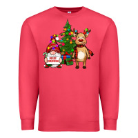 Cardinal merry christmas gnomes, reindeer Premium Sweatshirt - RanaPortraitStore