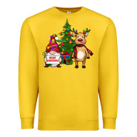 Lemon merry christmas gnomes, reindeer Premium Sweatshirt - RanaPortraitStore