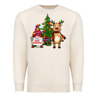 Sandshell merry christmas gnomes, reindeer Premium Sweatshirt - RanaPortraitStore