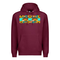 Burgundy it's fall y'all Premium Hoodie - Artiststas