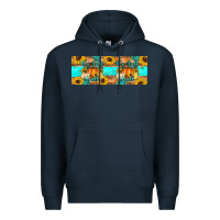 Navy it's fall y'all Premium Hoodie - Artiststas