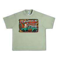 Oil Green merry christmas farm truck Urban Heavy Tee - Jasminsmagicworld