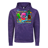 Cloud Purple name flying into 100 days of school Vintage Hoodie - CowhideDigitalArt