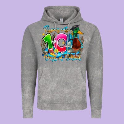 Name Flying Into 100 Days Of School Vintage Hoodie Designed By Cowhidedigitalart