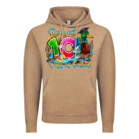 Vintage Coffee name flying into 100 days of school Vintage Hoodie - CowhideDigitalArt