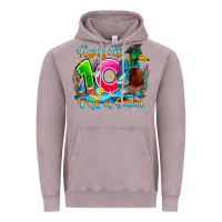 Vintage Zinc name flying into 100 days of school Vintage Hoodie - CowhideDigitalArt