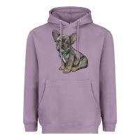 Lavender french bulldog Heavyweight Hoodie - RanaPortraitStore