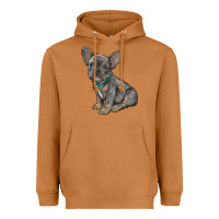 Meerkat french bulldog Heavyweight Hoodie - RanaPortraitStore