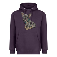 Plum french bulldog Heavyweight Hoodie - RanaPortraitStore