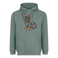 Sage french bulldog Heavyweight Hoodie - RanaPortraitStore