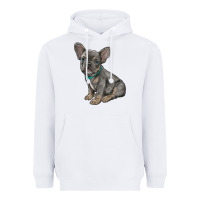 White french bulldog Heavyweight Hoodie - RanaPortraitStore