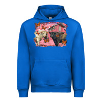Cobalt Valentine's day barn and black angus with charolais Urban Hoodie - RanaPortraitStore
