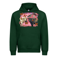 Forest Green Valentine's day barn and black angus with charolais Urban Hoodie - RanaPortraitStore