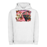 Pigment Lunar Rock Valentine's day barn and black angus with charolais Urban Hoodie - RanaPortraitStore