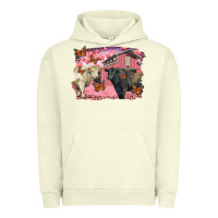 Pigment Pistachio Valentine's day barn and black angus with charolais Urban Hoodie - RanaPortraitStore