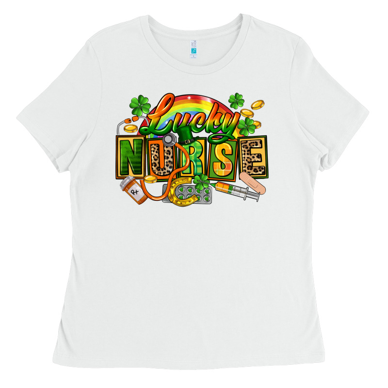 Lucky Nurse  St. Patricks Day Ladies Tee by FaDigitalArtStudio | Teevron