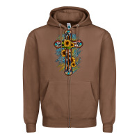 Chestnut cross Zipper Hoodie - JahusDesignShop