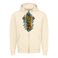 Sandshell cross Zipper Hoodie - JahusDesignShop