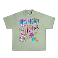 Oil Green birthday girl 1 Urban Heavy Tee - BundleAndBundleShop