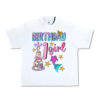 White birthday girl 1 Urban Heavy Tee - BundleAndBundleShop